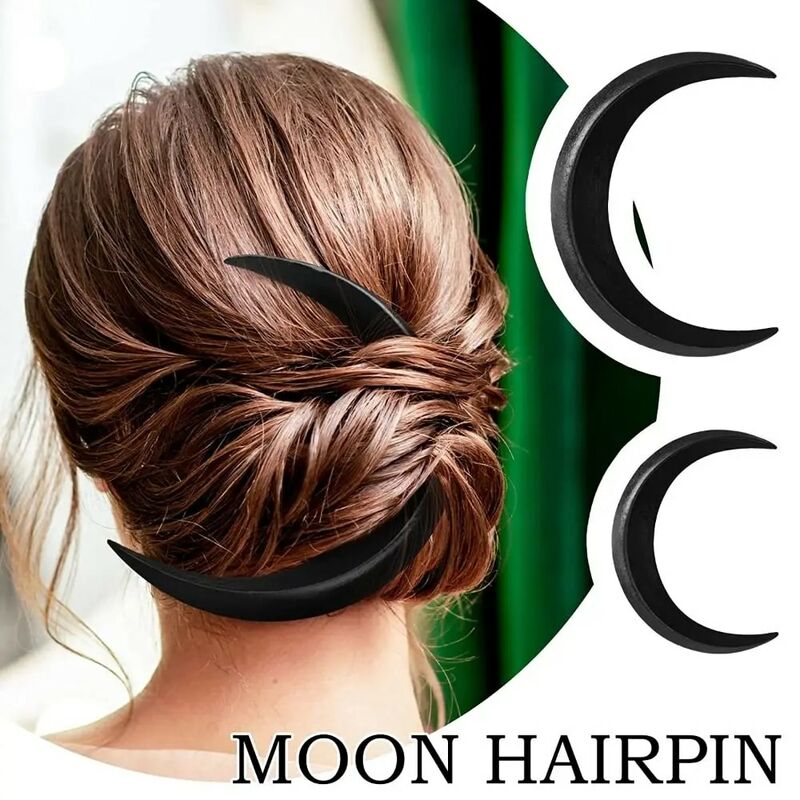 Fashion Retro Style Hair Accessories Hair Fork Hair Comb Headdress Moon Shape Hairpin