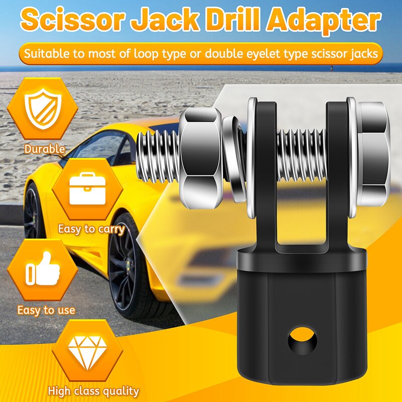 Scissor Jackアダプター、インパクトレンチツール、1または2インチドライブで使用、ija001