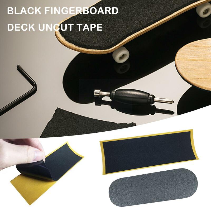 1pcs* Non-slip Sticker Black Fingerboard Deck Uncut Tape Black Tape Accessories Grip Stickers Foam Stickers