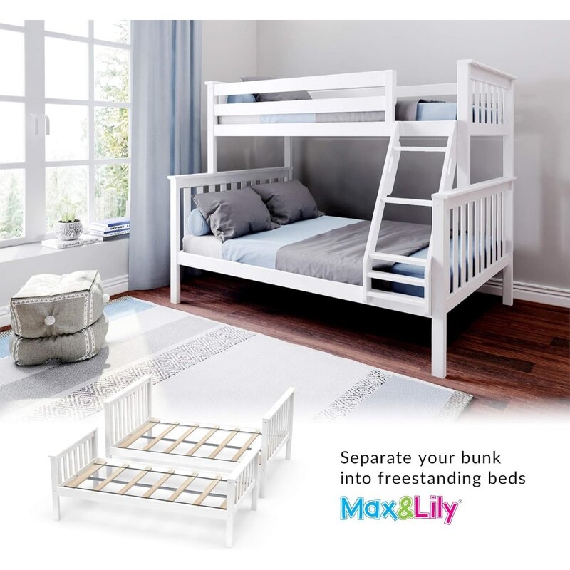 Marco de cama para niños, barandilla de seguridad de 14 ", fácil montaje, No necesita resorte de caja, marco de cama para niños