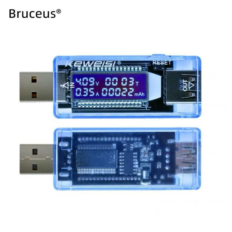 Probador de batería con pantalla LCD USB, medidor de voltaje de KWS-V20, capacidad de corriente, cargador médico, Banco de energía