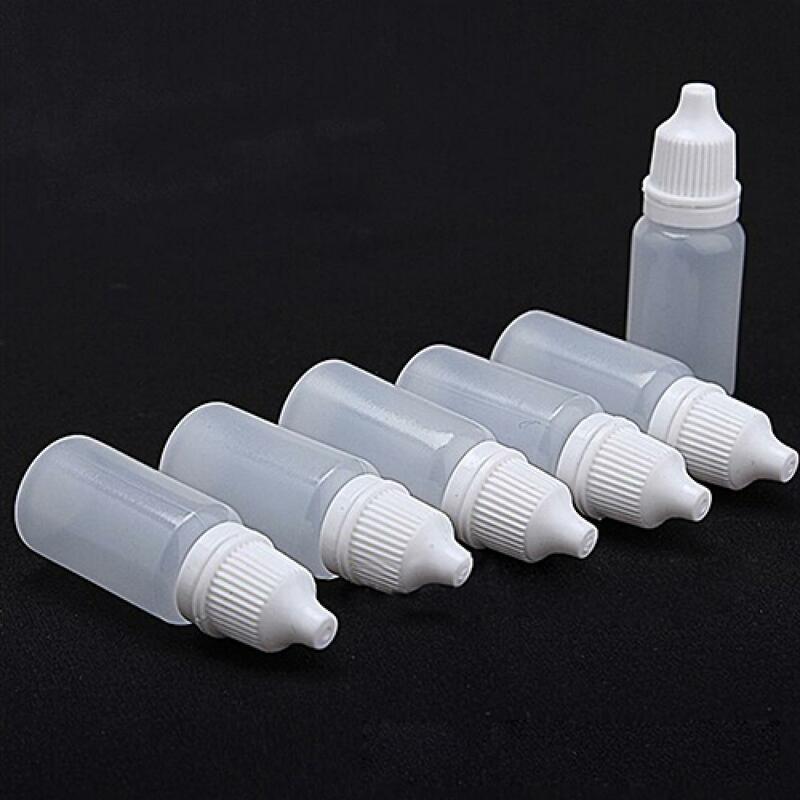 5 Stück 5ml/10ml/15ml/20ml/30ml/50ml/100ml leere Plastik-Quetsch-Tropf flaschen Nachfüll flasche für Augen flüssigkeits tropfer