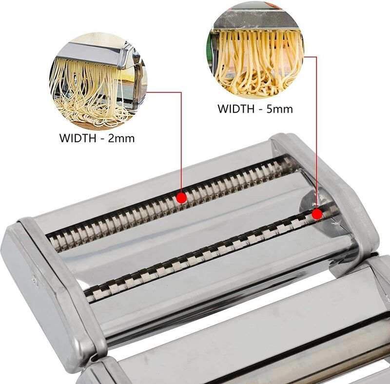 New Pasta Maker Roller Machine Fresh Noodle Spaghetti Stainless Steel