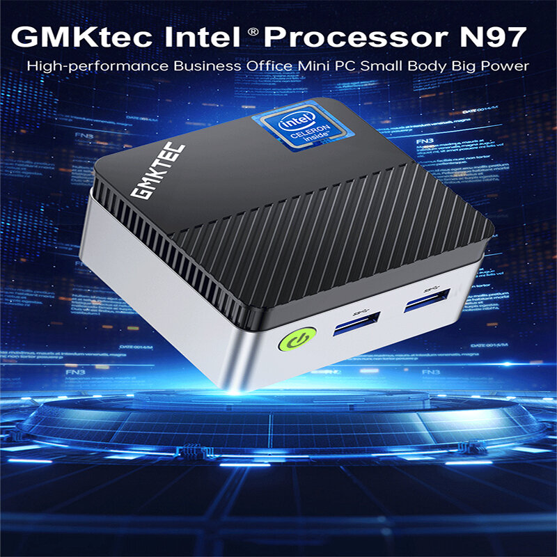 GMKtec-Mini PC Windows PC, GMK G5, NUCBOX, Sistema Intel N97, 11Pro, DDR5, 4800MHz, WiFi 5, BT 5.0