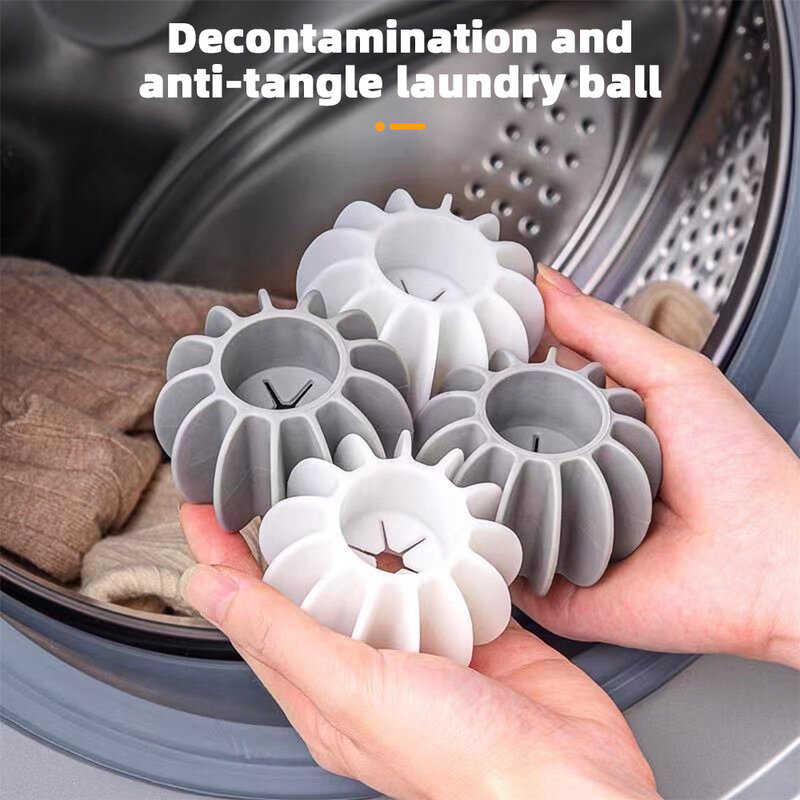 1/4/8 sztuk silikonowe kula do prania ubrania usuwanie plam i węzeł zapobieganie urządzenia do oczyszczania wielokrotnego użytku przyrząd do usuwania sierści kula do prania