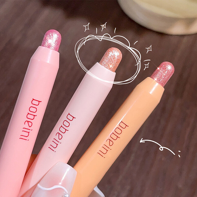 Pearlescent Eyeshadow Stick Pencil Glitter Eyeshadow Waterproof Shimmer Silkworm Liner Pen High-gloss Cosmetics Beauty Makeup