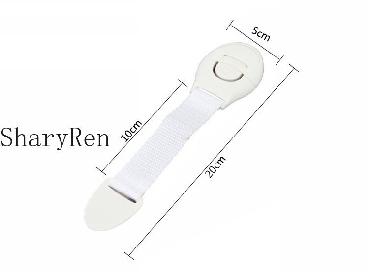 아기 유아 안전 문 서랍 잠금, 손가락 안전 보호대, 아기 어린이 안전 관리 플라스틱 잠금 스트랩, 아기 보호, 로트당 10 개