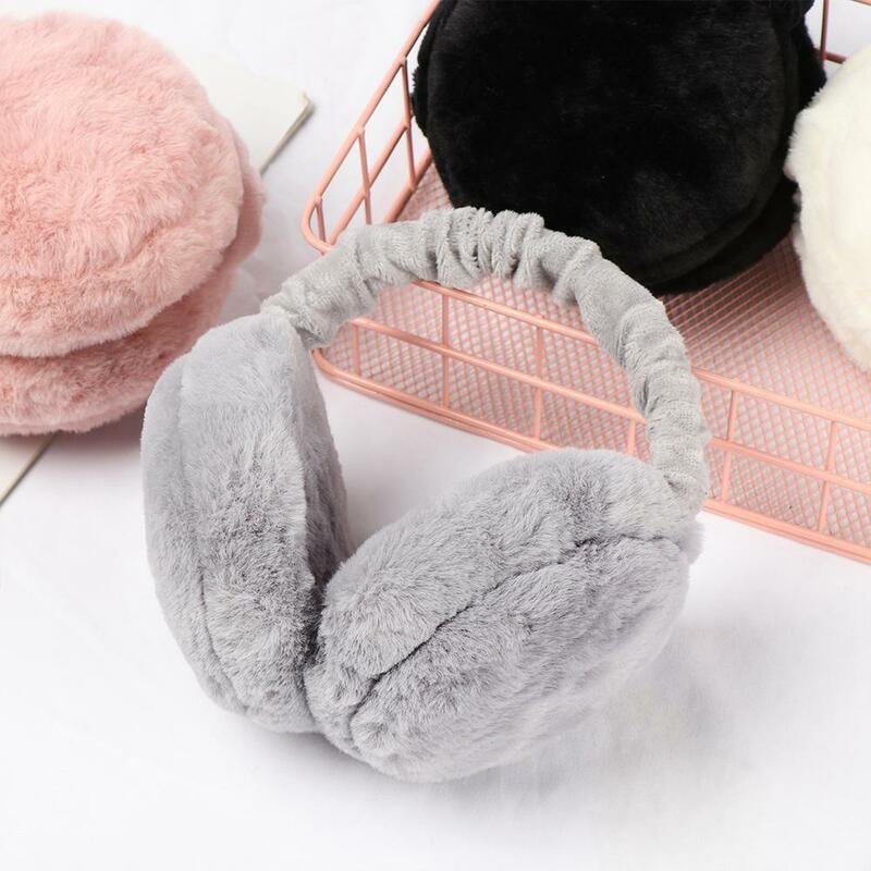 Fashion Autumn And Winter Foldable Ear Cover Earflaps Women Earmuffs Solid Color