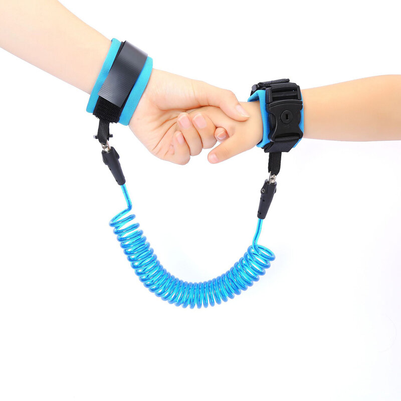 Imbracatura di sicurezza per bambini regolabile guinzaglio da polso per bambini collegamento Anti-smarrimento cintura per bambini assistente alla camminata braccialetto per girello 1.5M