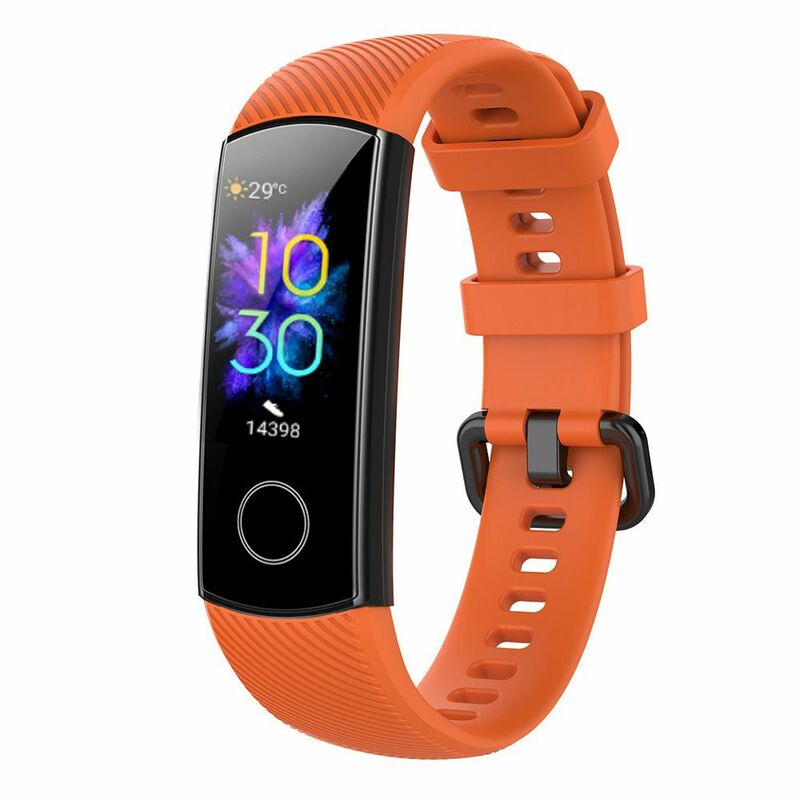 1Pc 2022 Kleurrijke Siliconen Polsbandjes Horloge Band Vervanging Strap Smart Horloge Armband Band Voor Honor Band 5 4