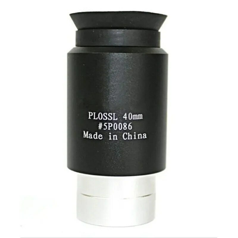 전문가용 고배율 PLOSSL 망원경 접안 렌즈, 필터 스레드 천체 망원경 어댑터 포함, 1.25 인치, 40mm