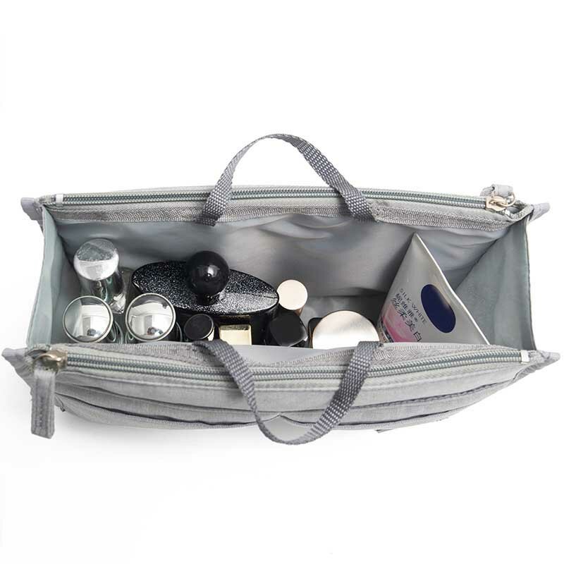 Несколько карманов полиэстер сжатие перемещение багажа сумки путешествия водонепроницаемый портативный парфюм губная помада тени для век макияж чехлы