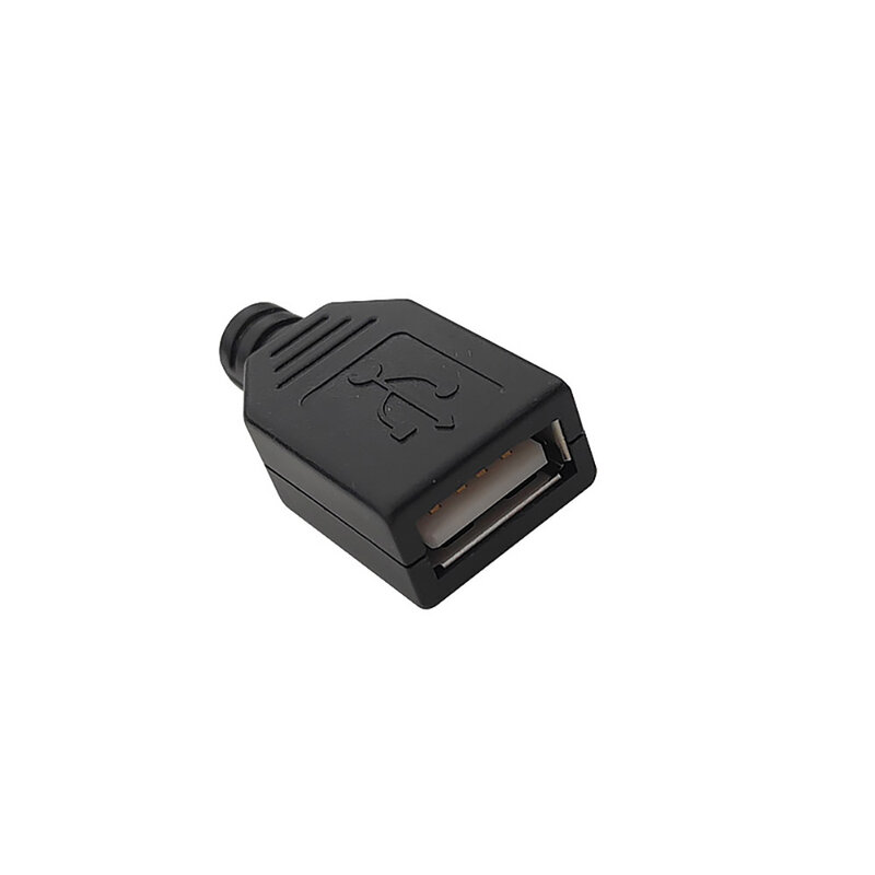 1-5pcs USB Male And femaleBuckle 4 Pin Connectors Micro USB Connector Plastic Shell Jack Tail Sockect Plug Terminals