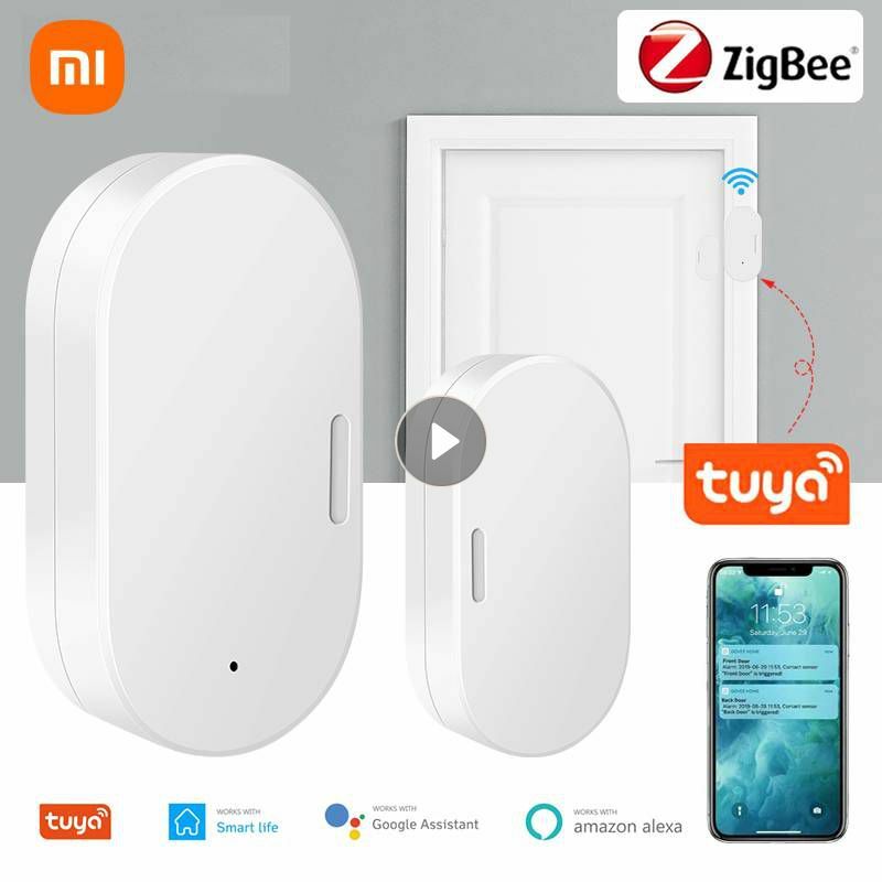 Xiaomi Smart Zigbee Door Sensor Door Open Closed Detector Home Alarm Security Protection Smart Life Control Alexa Google Home