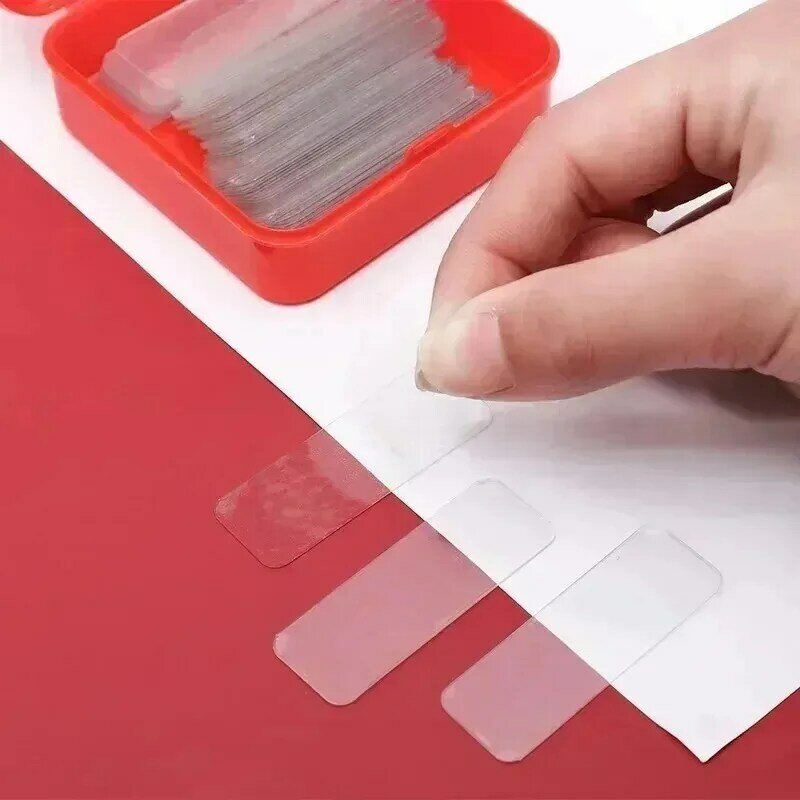 Cinta adhesiva reutilizable de doble cara, cinta transparente de PVC, no deja huellas, lavable, impermeable, autoadhesiva