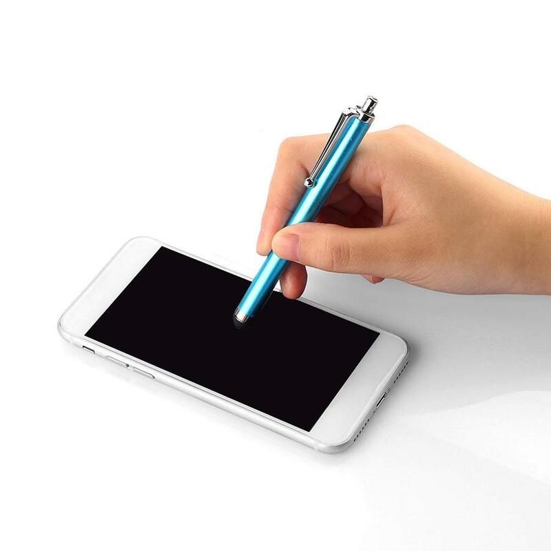 Pen kapasitatif 9.0 Pen Plus ponsel cerdas, Pen ponsel kapasitif Plus bolpoin warna acak