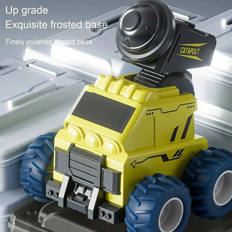 Escavadeira Bulldozer Inertial Toy Car para crianças, Engenharia Veículo Brinquedos, Carro de construção, Press Drop, Stone Launch, Presente para crianças