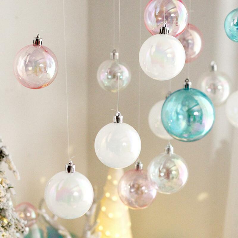 Shatterproof Mini Natal bola ornamentos, DIY decoração do feriado, reutilizável Xmas, conjunto de 12, 24, 36