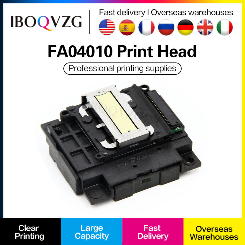 IBOQVZG رأس طابعة رأس الطباعة لإبسون ، FA04000 ، FA04010 ، L300 ، L110 ، L111 ، L120 ، L130 ، L210 ، L211 ، L220 ، L301 ، L303 ، L310 ، L350 ، L360 ، L380