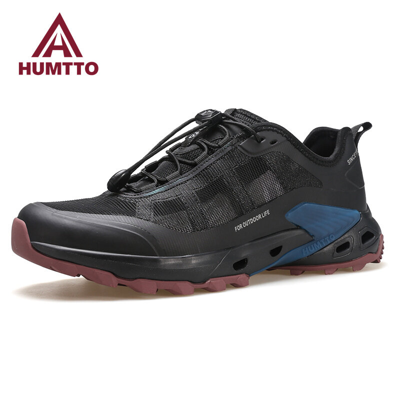 HUMTTO Summer Shoes for Men 2023 Breathable Sports Water Hiking Shoes Man Outdoor Luxury Designer Trekking Wading Sneakers Mens