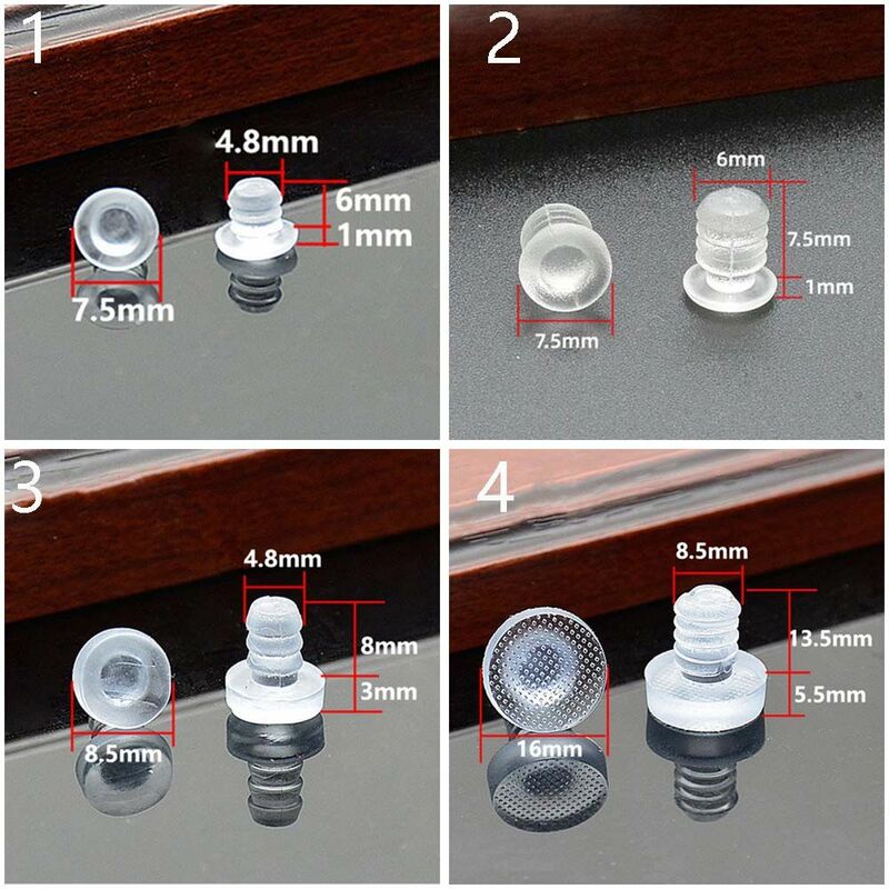 Резиновые противоударные прозрачные заглушки для дверного бампера