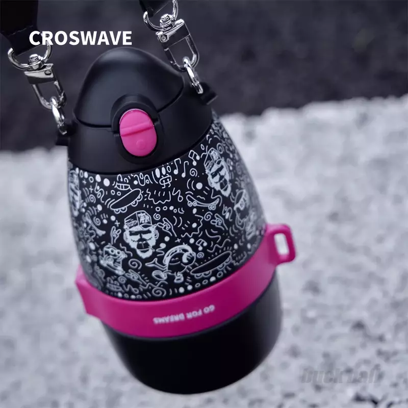 Sportowa para CROSWAVE kreatywna butelka na wodę filtry do wody kempingowa ze stali nierdzewnej kubek termiczny do Rugby z krzyżem przenośna na zewnątrz