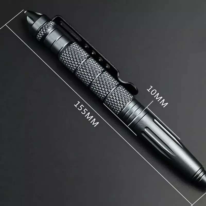 Multifunções Self-Defense Aluminum Alloy Pen, Militar Tactical Pen, Emergency Glass Breaker, Security Survival Tool, Outdoor EDC