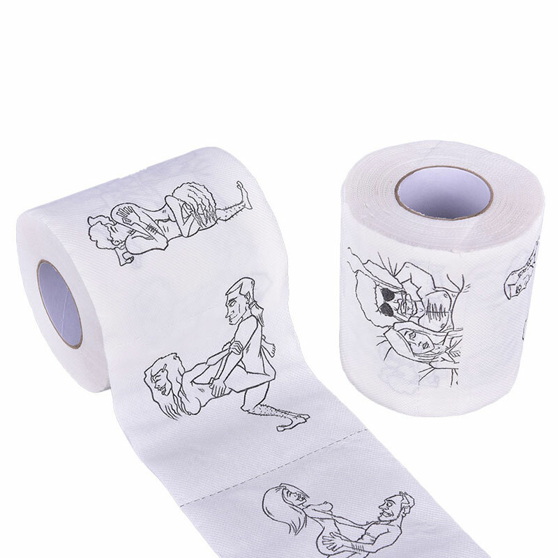 Rollos de papel higiénico creativo para niñas, tejido de baño suave de 3 capas, regalo novedoso