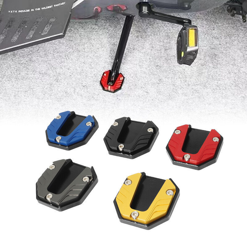 Motorcycle Bikes Kickstand Extender Foot Side Stand Extension Foot Pad Support Plate Motorcycle Accessories