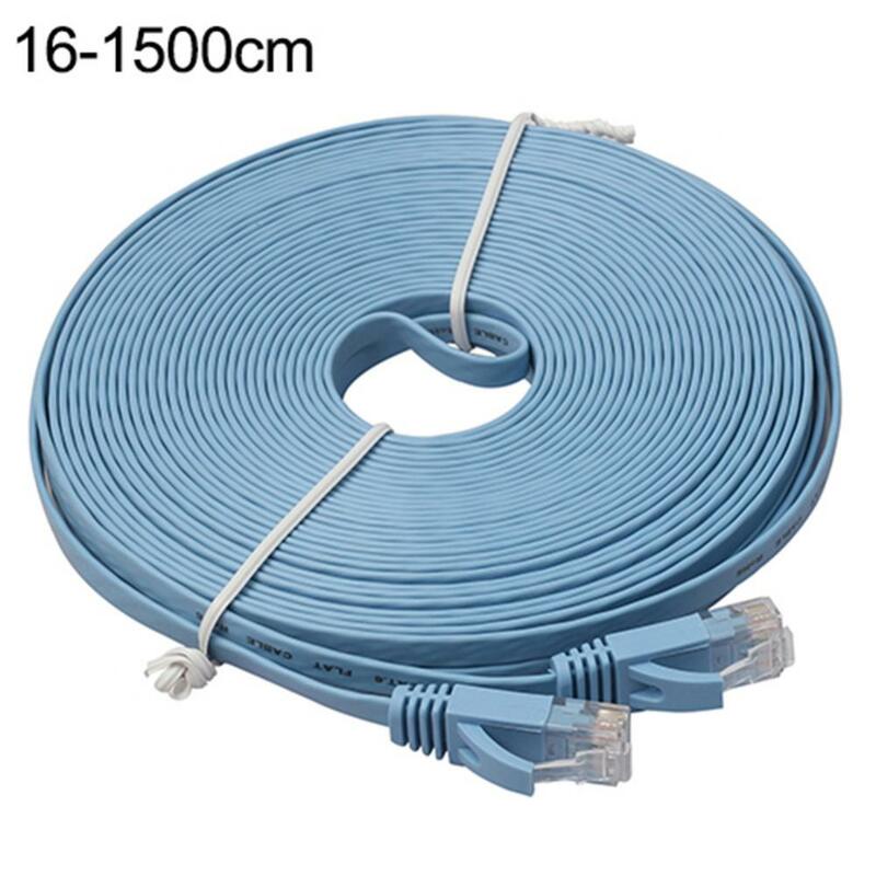 Cable de red LAN Gigabit de velocidad CAT6, Cable plano UTP, Router de parche, 0,5-15m