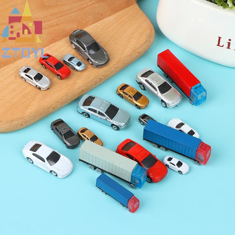 1:100-200 Dollhouse Miniature รถบรรทุกคอนเทนเนอร์รถของเล่นตกแต่งตุ๊กตาของเล่นวันเกิดของขวัญเด็ก