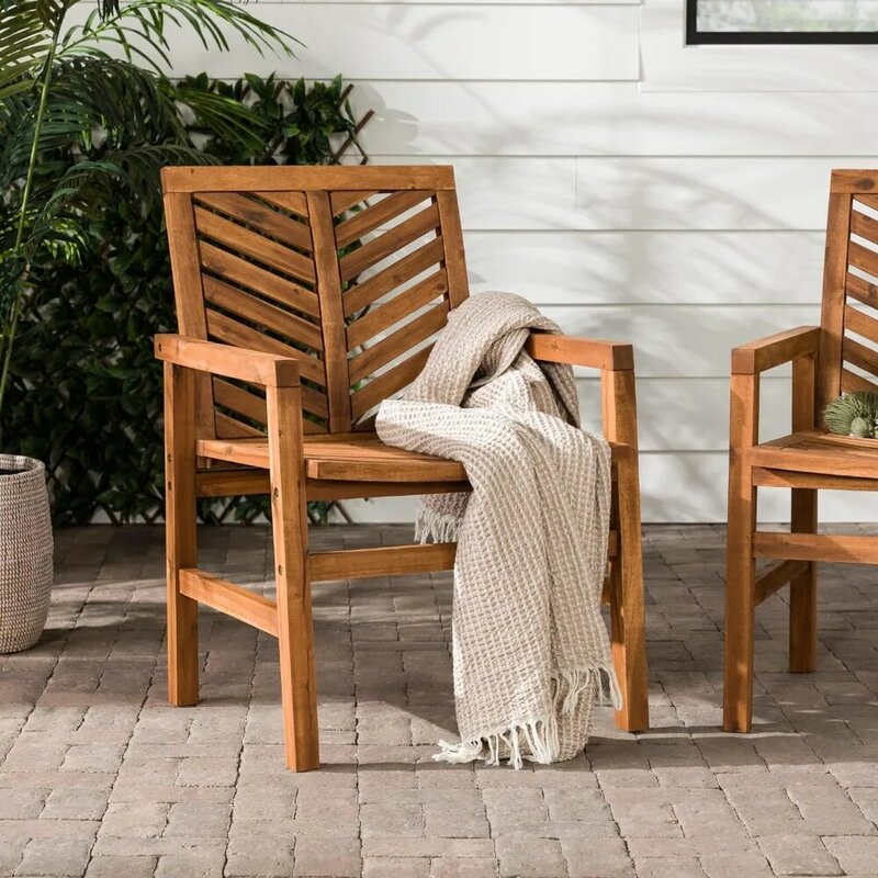 Ensemble chaise d'extérieur, conversation tous temps dans l'arrière-cour, jardin, balcon au bord de la piscine, lot de 2, chaises d'extérieur