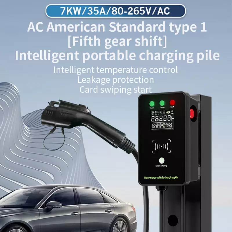 Podłącz ładowarkę pojazd elektryczny 12A ochrona odgromowa ładowarki samochodowe inteligentnej stacji ładującej