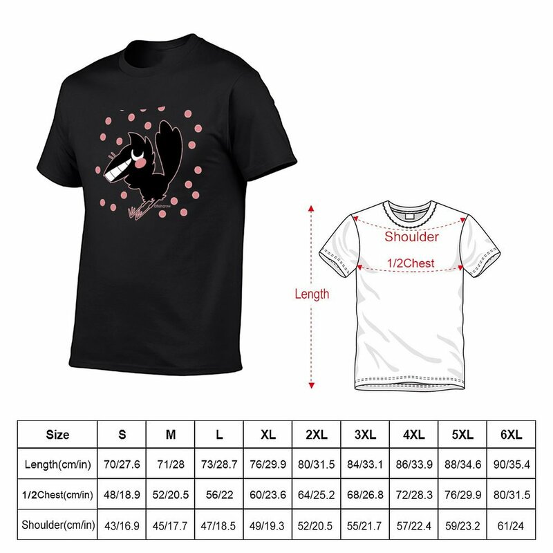 Verlegen Viskraai T-Shirt Esthetische Kleding Anime Zomerkleding Heren Grafische T-Shirts Hiphop