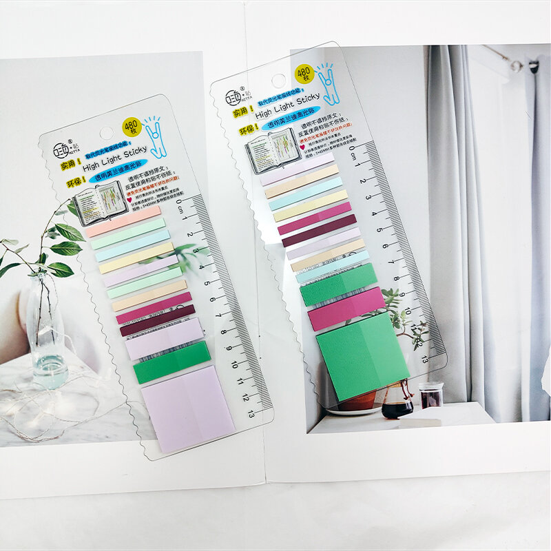 KindFuny 480 Sheets Sticky Index Tabs Page Markers Colored Book Tabs Sticky Notes Index Tabs Annotation Tabs Label Stickers