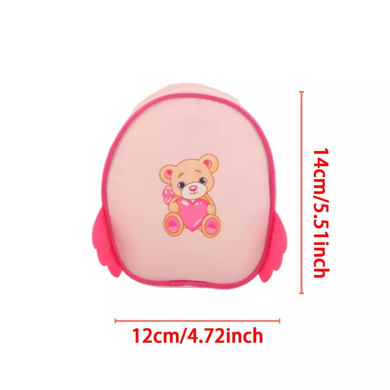 유니콘 펭귄 양 곰 인형 가방, 귀여운 만화 백팩, 18 인치 미국 인형 윙 백, OG,BJD 아기 신생아 인형