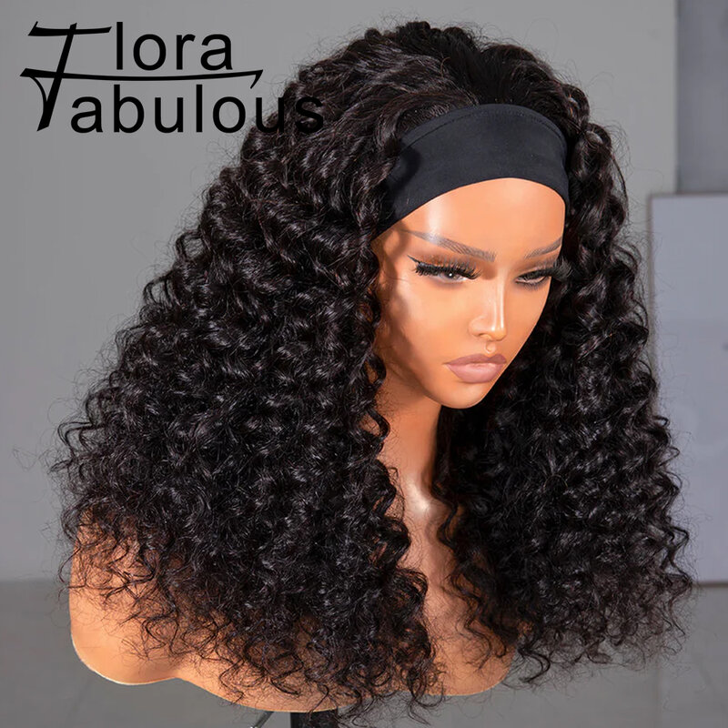 Кудрявые женские волосы, 180% плотность, для водных волн, женский парик без клея из бразильских человеческих волос, 20 дюймов