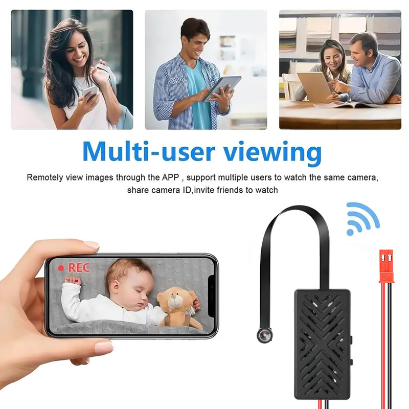 Mini Camera HD 1080P WiFi Camcorder Sports DV DVR DIY Portable Wireless Module Video Recorder Support Remote View P2P Camera