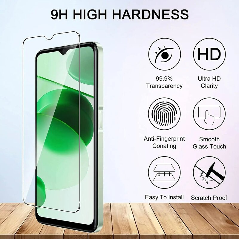 2/4Pcs Tempered Glass For OPPO A57 4G A57s A57e Screen Protector Glass Film