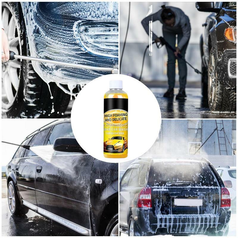 Car Shampoo Exterior 3.2oz High Concentration Foaming Car Cleaner Liquid Safe Neutral Formula Car Shampoo For Stubborn Stains