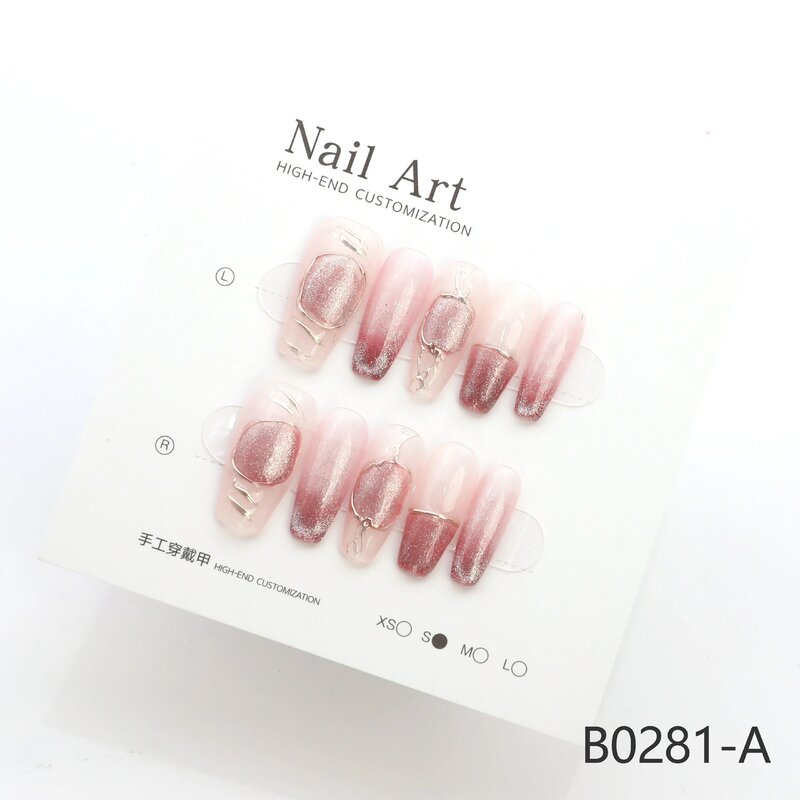 Faux Ongles à Pression Faits à la Main de Petite Taille, en Acrylique, Paillettes, Armure Faite à la Main pour un Rendu Filtré