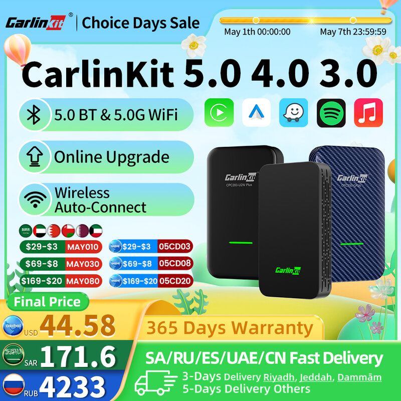 CarlinKit 5.0 4.0 3.0 CarPlay Wireless Dongle Activator Auto-connect For Audi Porshe Benz VW Volvo Toyota Plug&Play MP4 MP5 Play