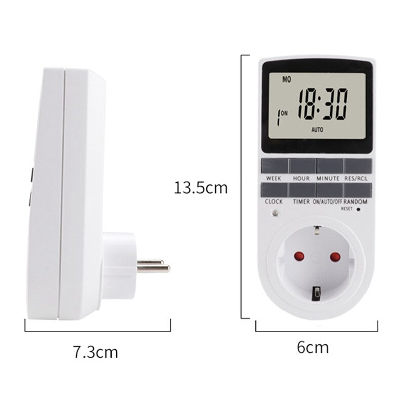 Electronic Digital Timer Switch Socket Kitchen Timer Outlet Programmable Timing Socket Control