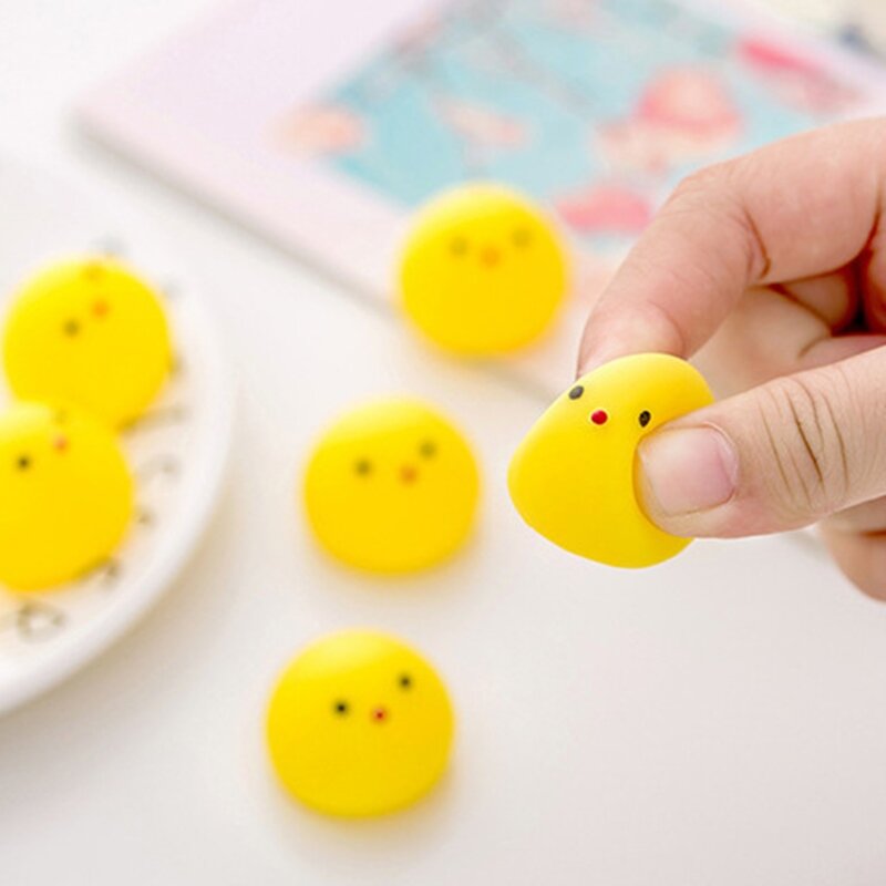 Squeeze Yellow Chicken Toy Belos presentes para parentes e amigos meninos e meninas