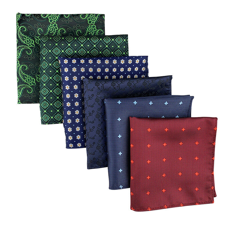 Garnitur męski chusteczka popularna moda Dot ręcznik kwadratowy Wavelet Stripe Pocket Square Luxury