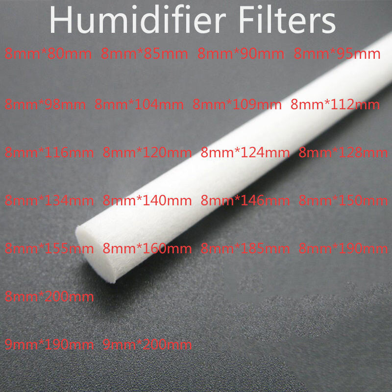 Vendite dirette della fabbrica 20/50pc umidificatore filtri diffusore di aromi sostituire parti tamponi di cotone umidificatore filtro di ricambio può essere tagliato