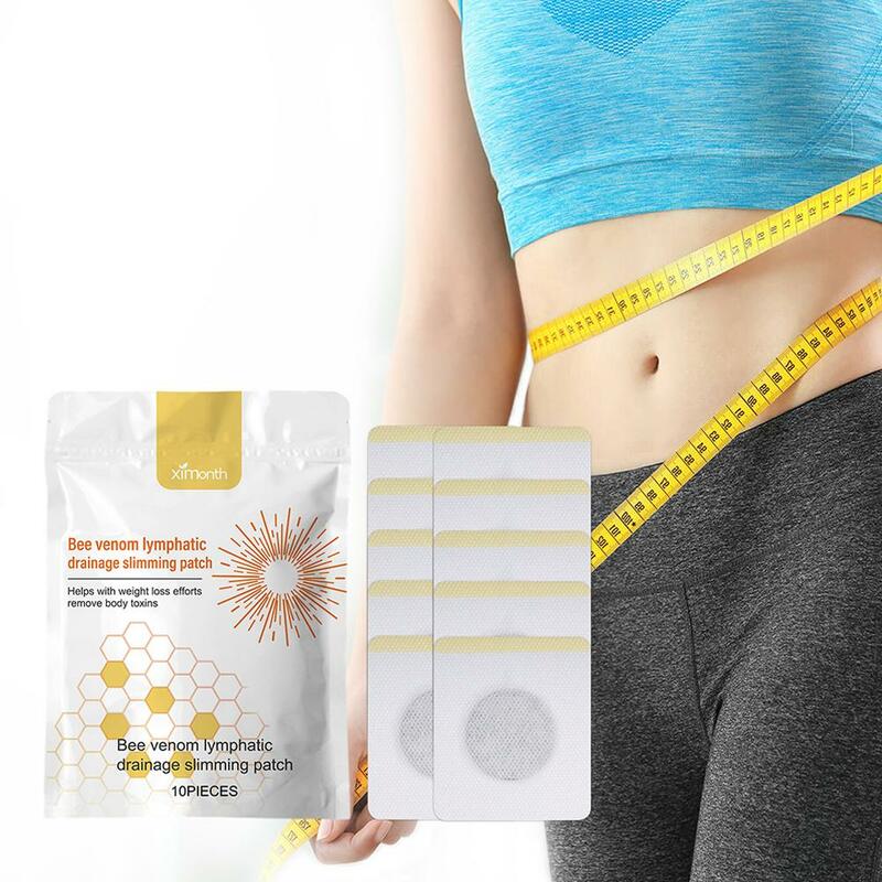 10pcs/Bag Bee Slimming Patch Body Sculpting Belly Stickers Fat Burning Weight Loss Body Firming Waist Thin Arm Slim Navel
