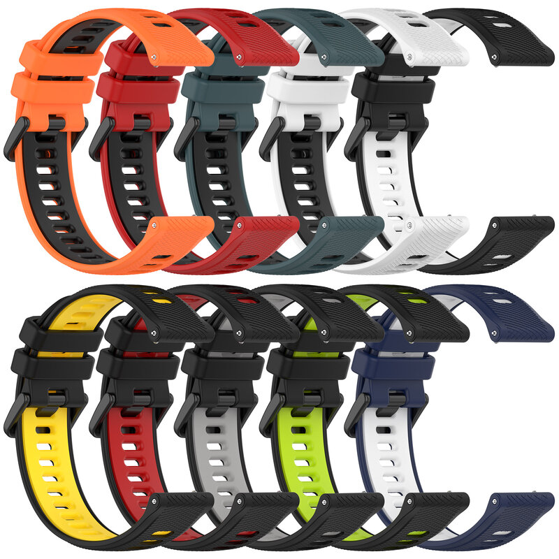 Silicone 18 20 22mm Watchband For Garmin Forerunner 265 265S 255S 255 Vivoactive 3 4 Strap Wristband For For Garmin Venu 2 Band