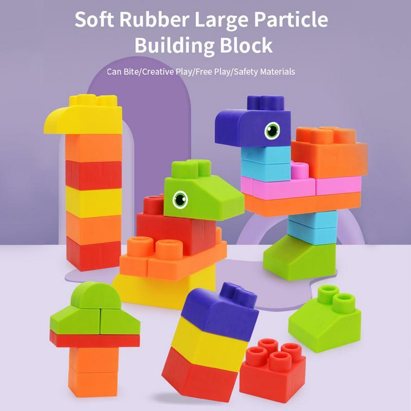 Soft Stacking Blocks Soft Stacking Building Block Toys Set Large Construction Block Toys For Children Ages 1-3 Birthday Gift For