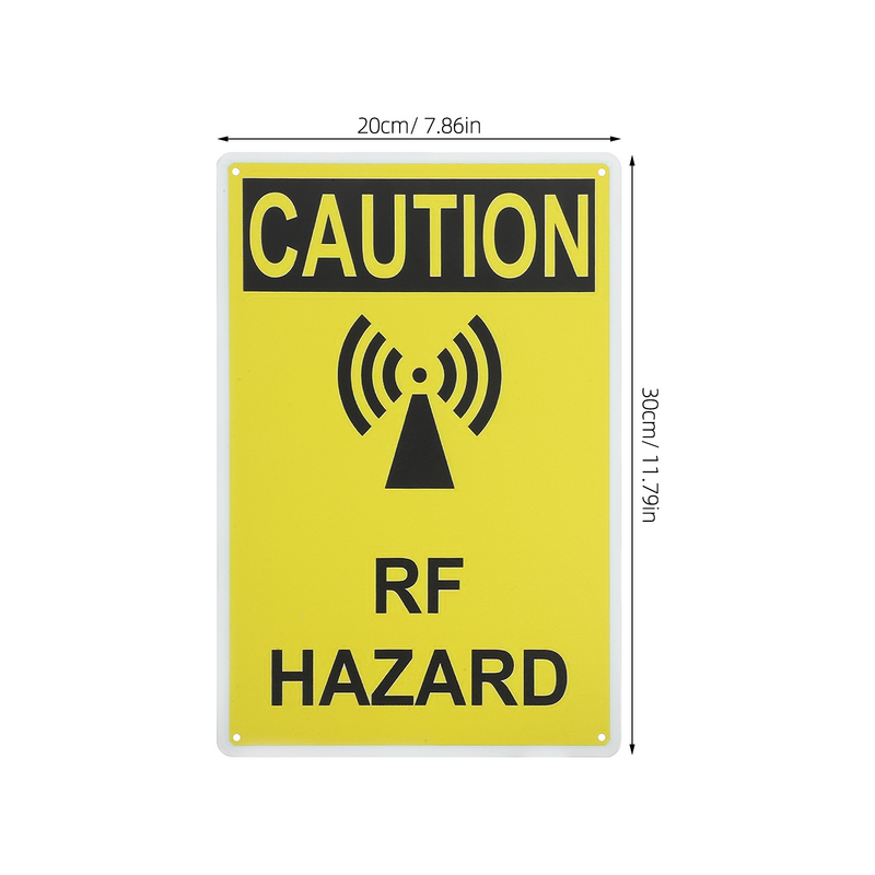 Signs Safety Wall Warning Radio Frequency Factory Tool Iron Sheet Caution Boards Child